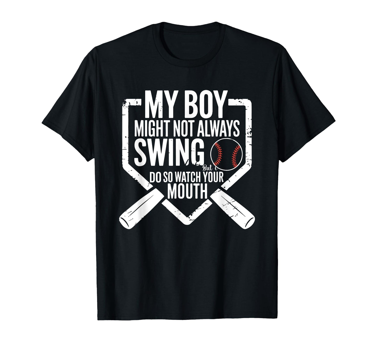 Funny Baseball Parent Swing Joke T-Shirt - Trendy Graphic for Adults - T-Shirt, Sweatshirt, Hoodie