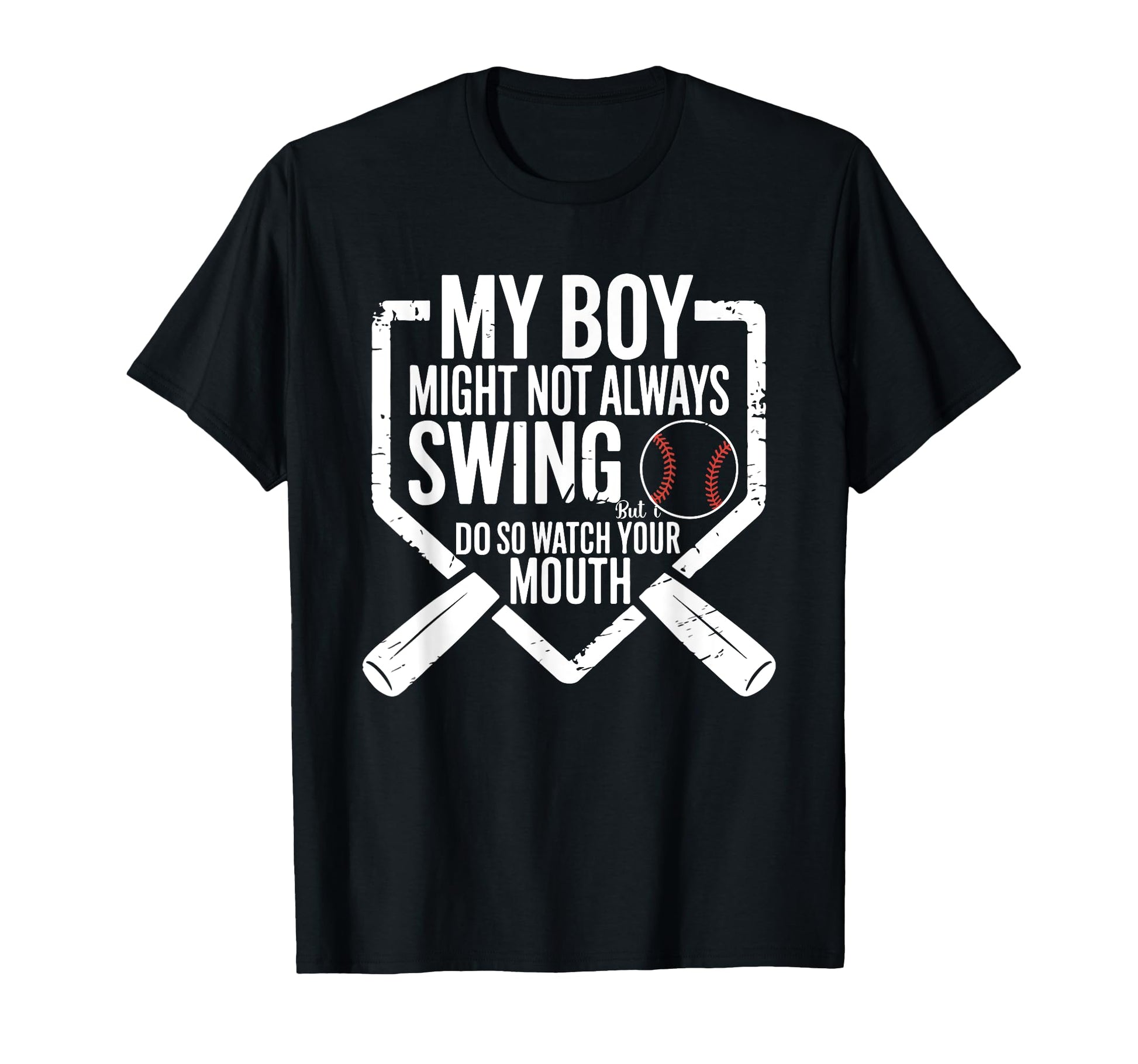 Funny Baseball Parent Swing Joke T-Shirt - Trendy Graphic for Adults - T-Shirt, Sweatshirt, Hoodie