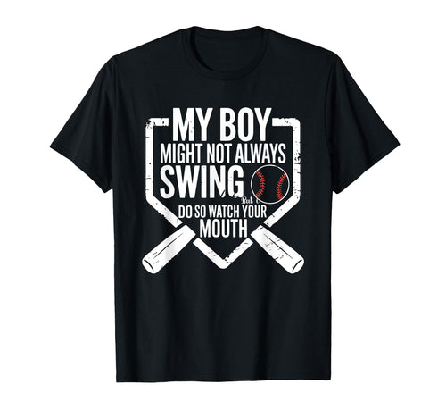 Funny Baseball Parent Swing Joke T-Shirt - Trendy Graphic for Adults - T-Shirt, Sweatshirt, Hoodie