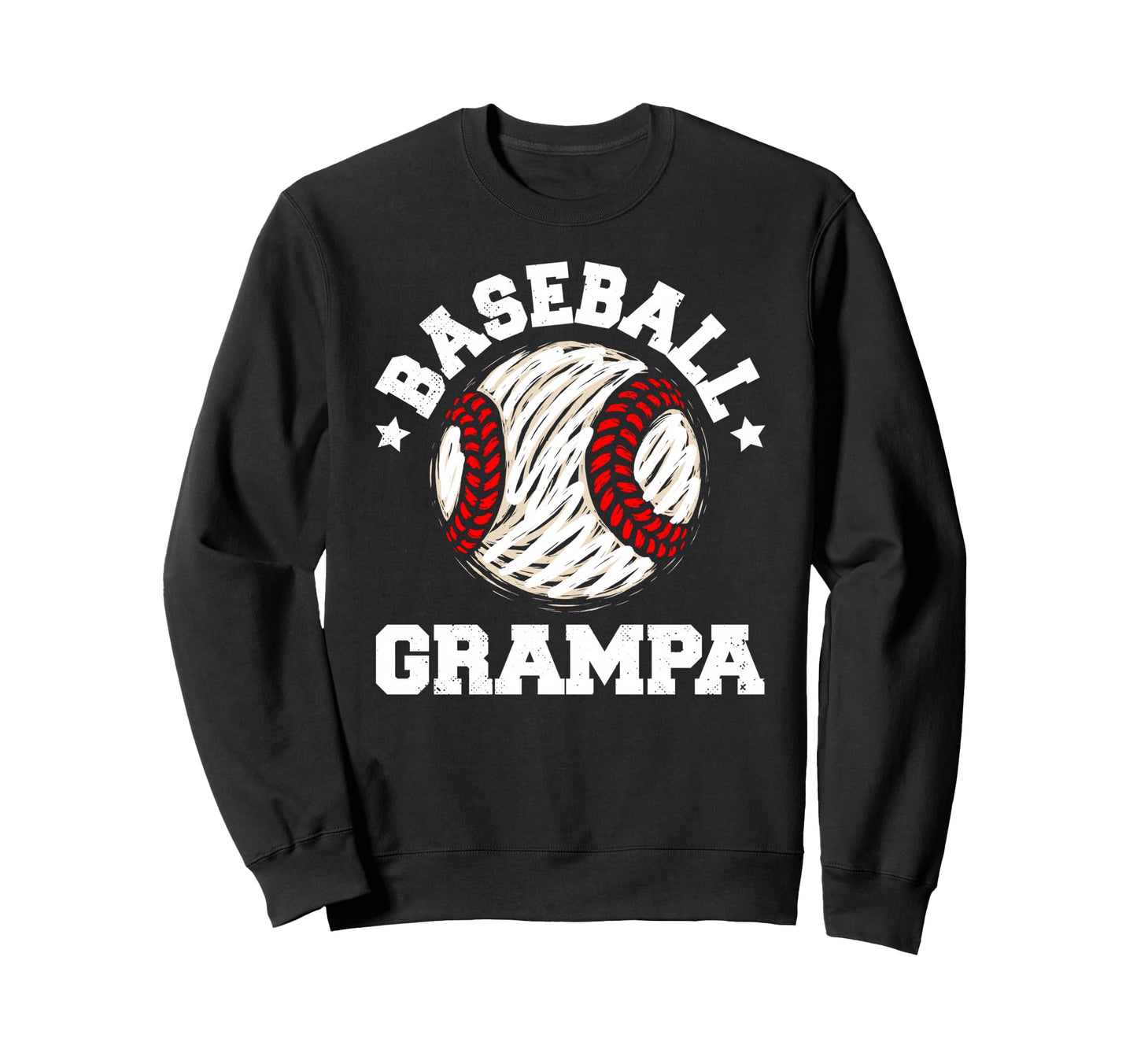 Baseball Grampa Distressed Funny Sweatshirt - Novelty Apparel Men Women - T-Shirt, Sweatshirt, Hoodie