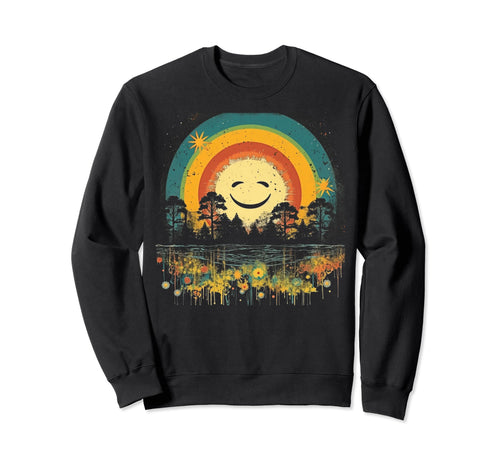 Sun Boho Groovy Sunshine Grunge 40 Sweatshirt - Unique Graphic Unisex - T-Shirt, Sweatshirt, Hoodie