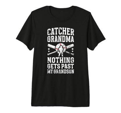 My Grandson Baseball Catcher Grandma T-Shirt - Trendy Graphic Men Women - T-Shirt, Sweatshirt, Hoodie