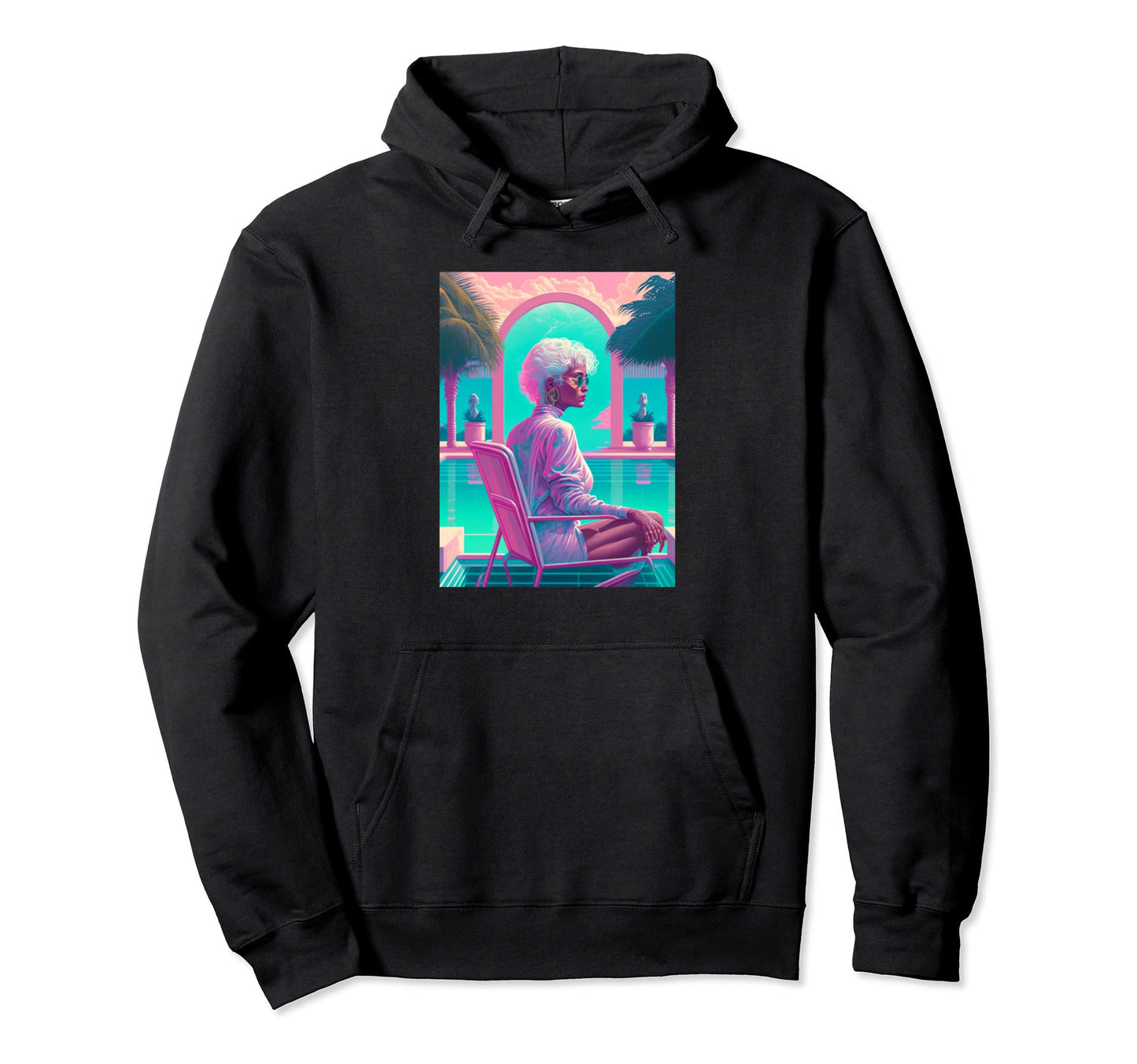 Vaporwave Aesthetic Trippy Vapor Wave Hoodie - Novelty Apparel Men Women - T-Shirt, Sweatshirt, Hoodie
