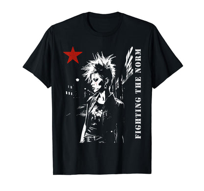 Punk Grunge And Red Color Star 90S T-Shirt - Unique Graphic Unisex - T-Shirt, Sweatshirt, Hoodie