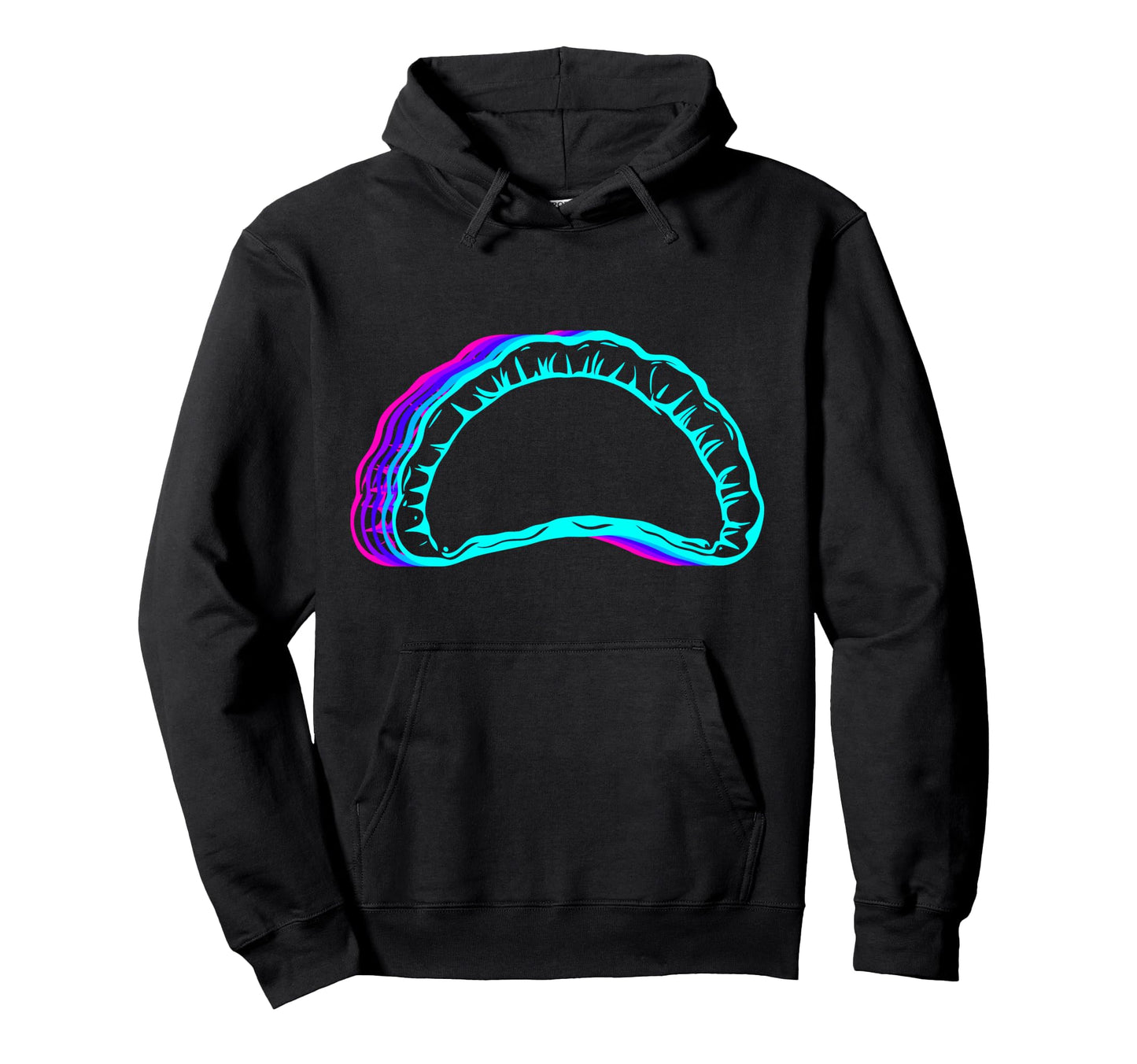 Pierogi Polish Poland Vaporwave Hoodie - Fun Novelty Design for Adults - T-Shirt, Sweatshirt, Hoodie