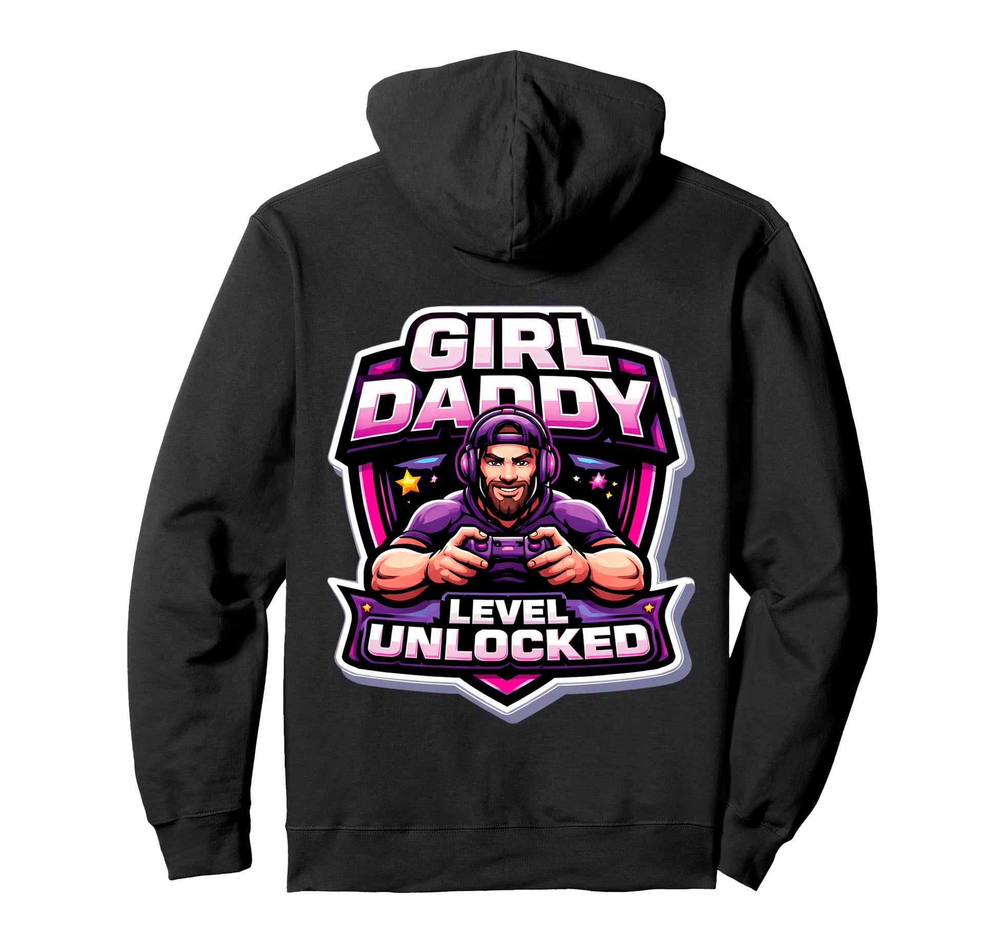 Daddy Level Unlocked New Father Dad Hoodie - Novelty Apparel Men Women - T-Shirt, Sweatshirt, Hoodie