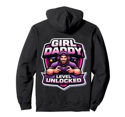 Daddy Level Unlocked New Father Dad Hoodie - Novelty Apparel Men Women - T-Shirt, Sweatshirt, Hoodie