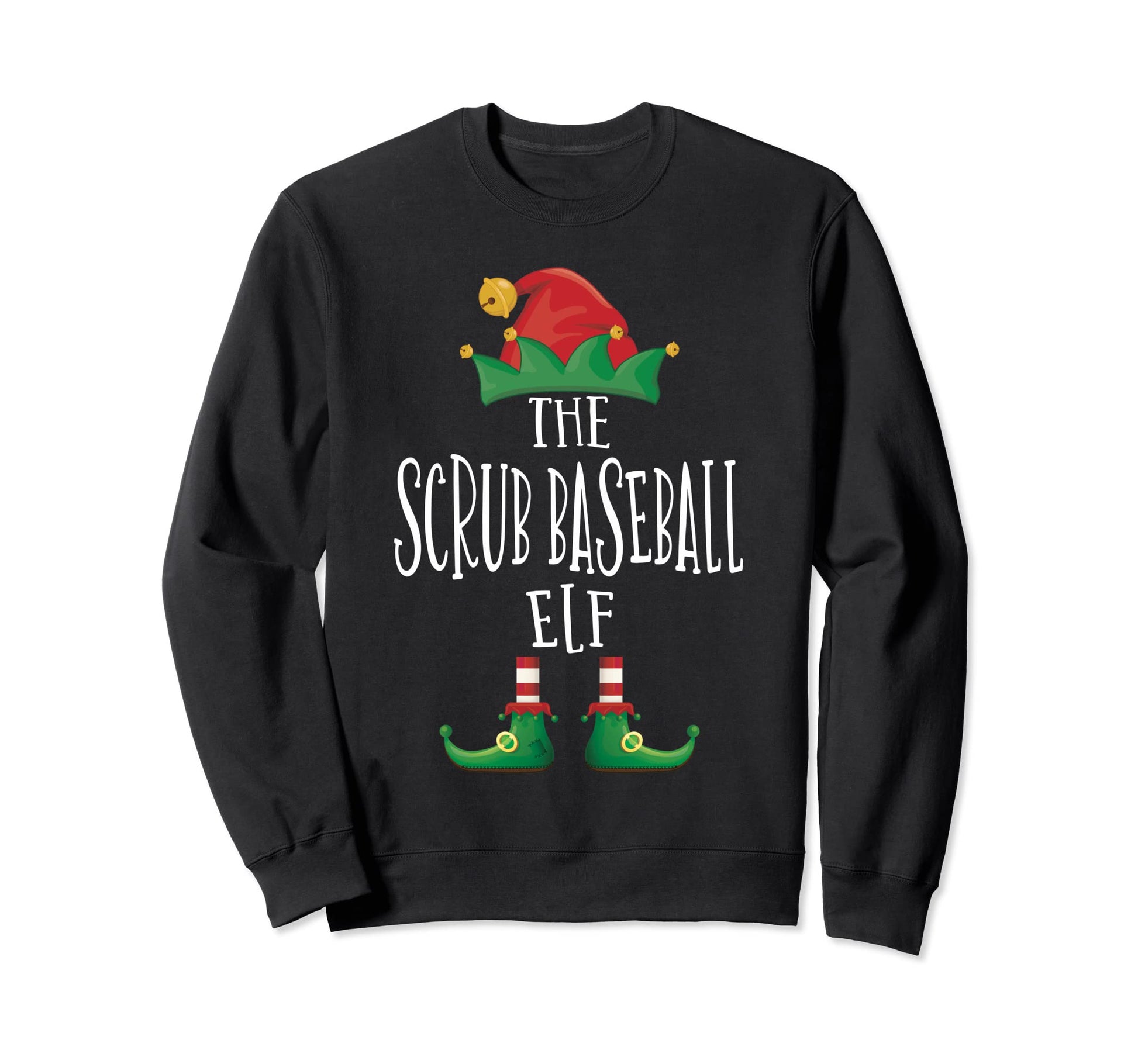 Scrub Baseball Elf Family Sweatshirt - Casual Everyday Wear Unisex - T-Shirt, Sweatshirt, Hoodie