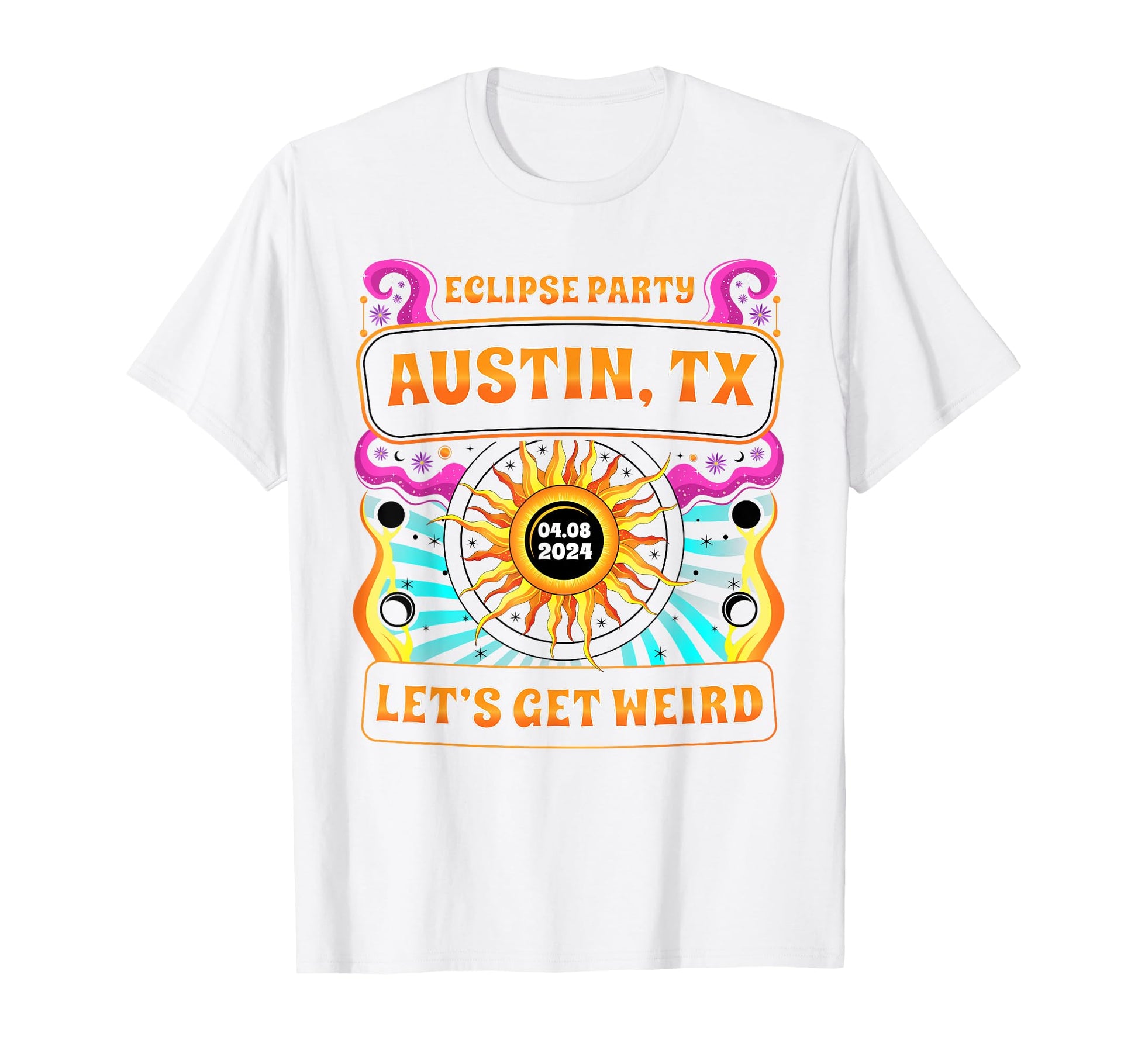 Austin Tx Total Solar Eclipse T-Shirt - Casual Everyday Wear Men Women - T-Shirt, Sweatshirt, Hoodie