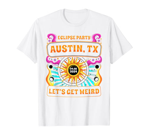 Austin Tx Total Solar Eclipse T-Shirt - Casual Everyday Wear Men Women - T-Shirt, Sweatshirt, Hoodie