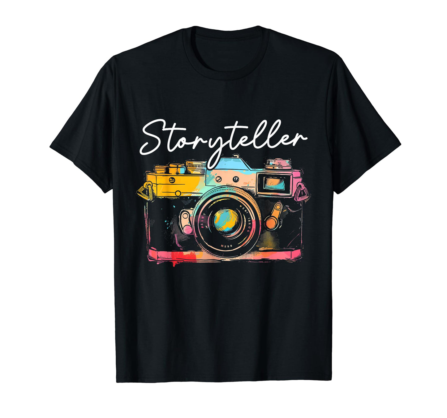 Photographer Storyteller Camera T-Shirt - Trendy Graphic Men Women - T-Shirt, Sweatshirt, Hoodie