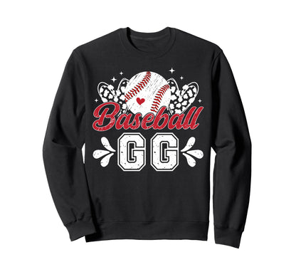 Baseball Gg Grandma Gg Baseball Player Gg Sweatshirt - Graphic Print Unisex - T-Shirt, Sweatshirt, Hoodie