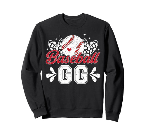 Baseball Gg Grandma Gg Baseball Player Gg Sweatshirt - Graphic Print Unisex - T-Shirt, Sweatshirt, Hoodie