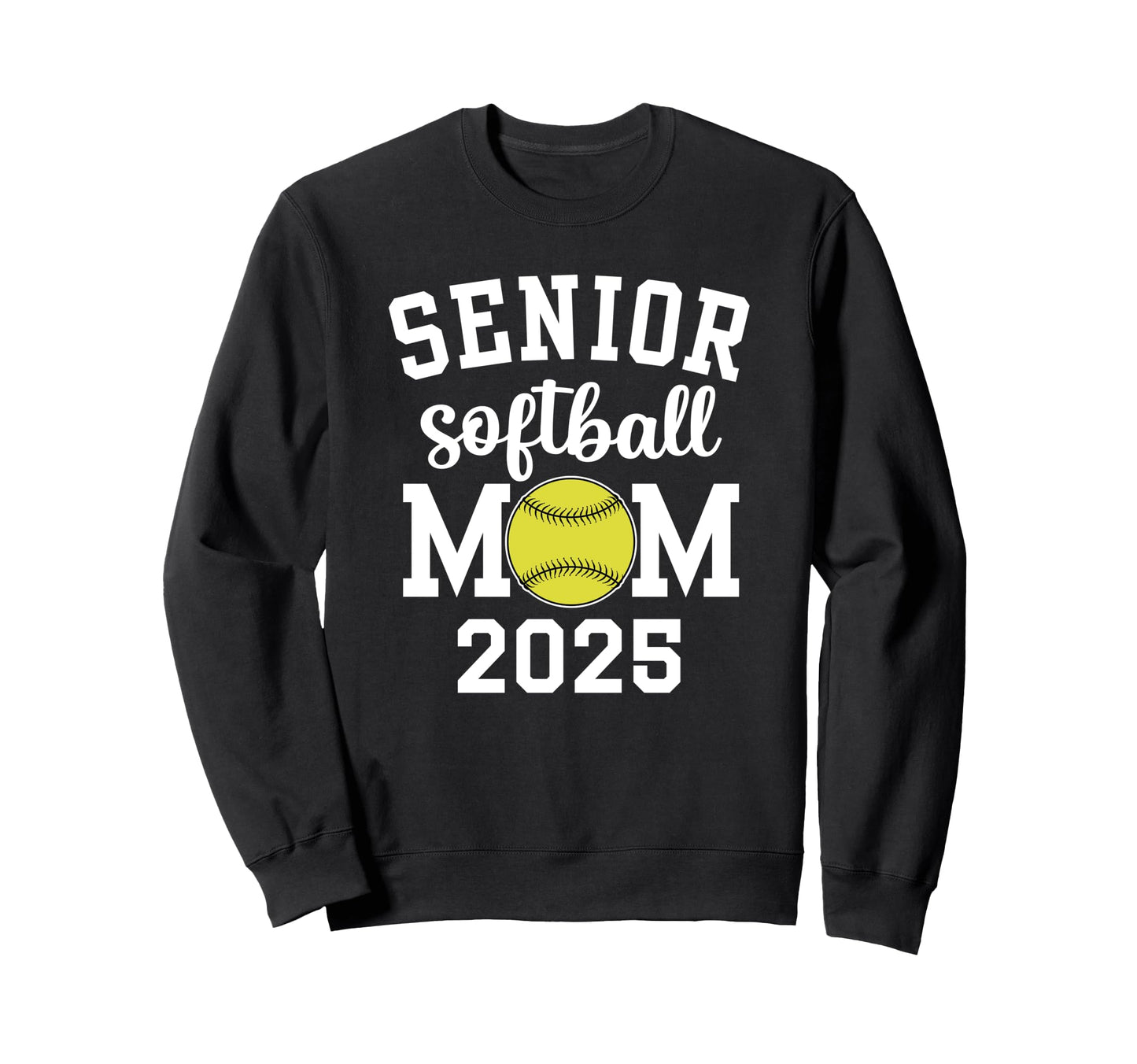 Softball Mom Game Day Senior Sweatshirt - Trendy Graphic for Adults - T-Shirt, Sweatshirt, Hoodie