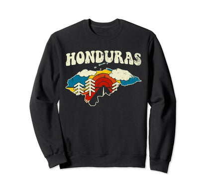 Honduras Hondurian Country Rainbow Sweatshirt - Custom Art Print Unisex - T-Shirt, Sweatshirt, Hoodie