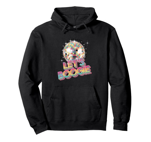 Disco Ball Lets Boogie Fever Hoodie - Minimalist Print for Adults - T-Shirt, Sweatshirt, Hoodie
