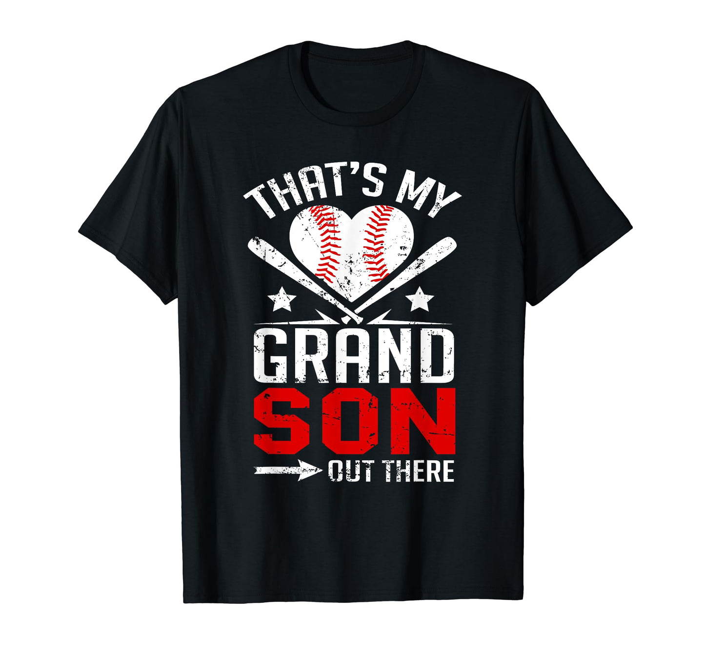 Thats My Grandson Out There Baseball T-Shirt - Custom Art Print Men Women - T-Shirt, Sweatshirt, Hoodie