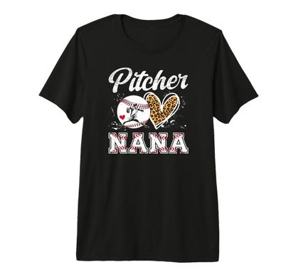 Baseball Pitcher Nana Baseball T-Shirt - Novelty Apparel for Adults - T-Shirt, Sweatshirt, Hoodie