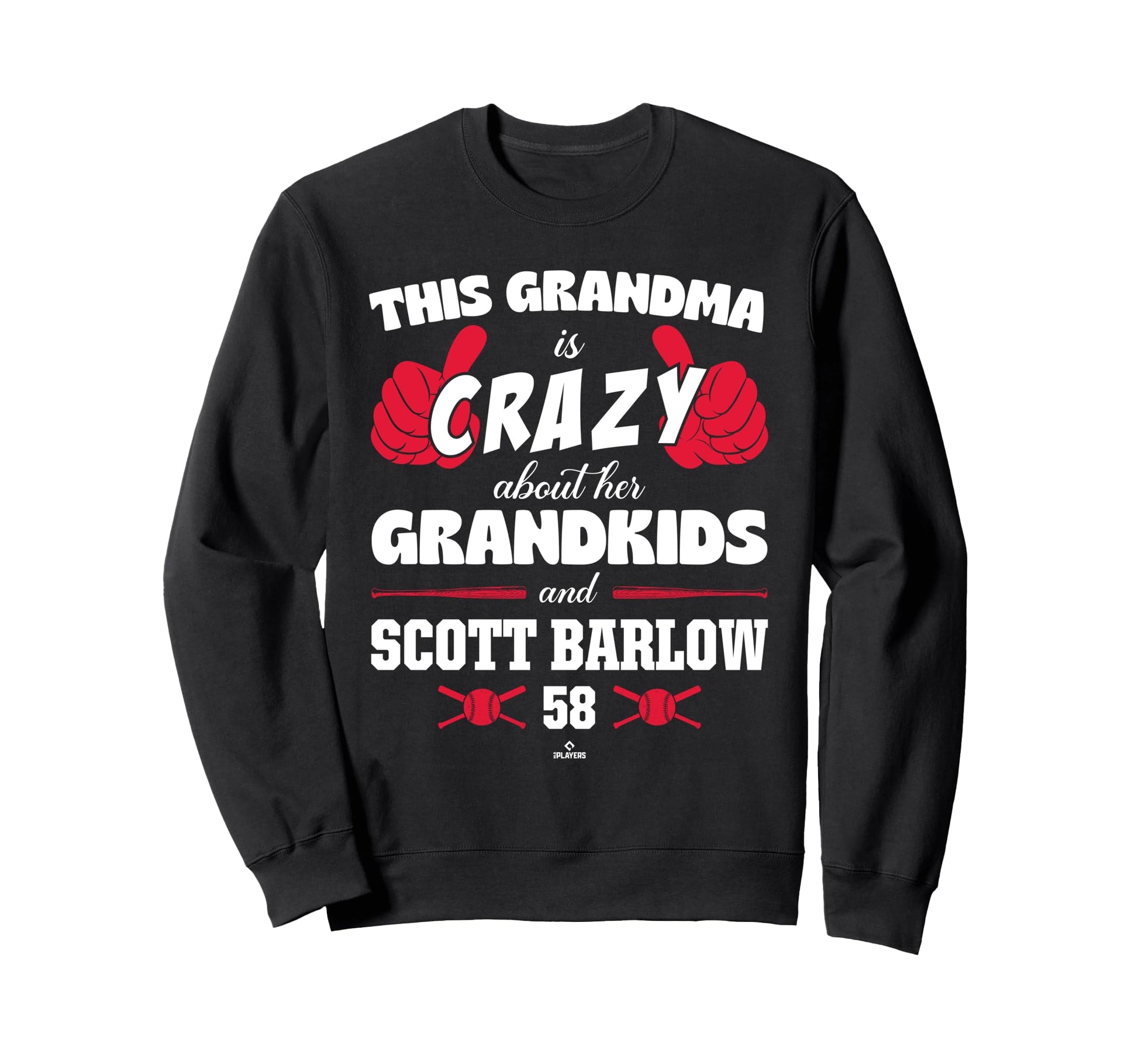 Grandma Crazy Scott Barlow Cleveland Sweatshirt - Unique Graphic Unisex - T-Shirt, Sweatshirt, Hoodie