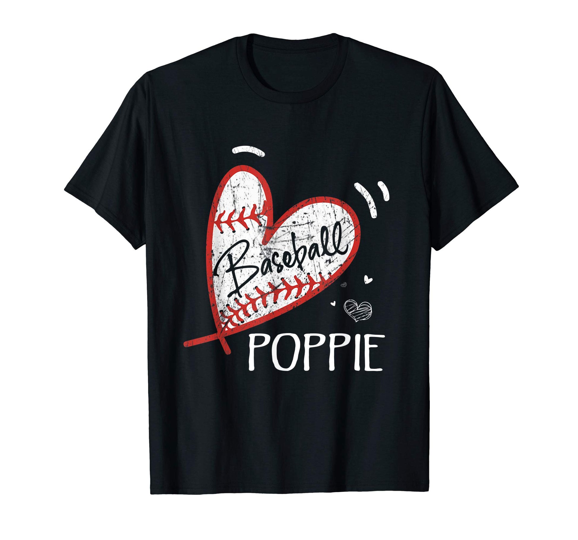 Baseball Poppie Grandpa Fathers Day T-Shirt - Custom Art Print for Adults - T-Shirt, Sweatshirt, Hoodie