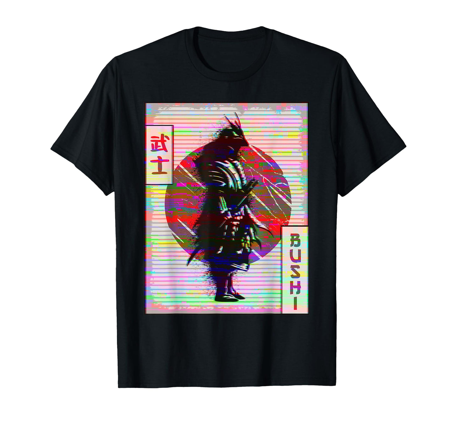 Samurai Anime Kitsune Mask Fox Mask T-Shirt - Custom Art Print Unisex - T-Shirt, Sweatshirt, Hoodie