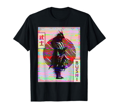 Samurai Anime Kitsune Mask Fox Mask T-Shirt - Custom Art Print Unisex - T-Shirt, Sweatshirt, Hoodie