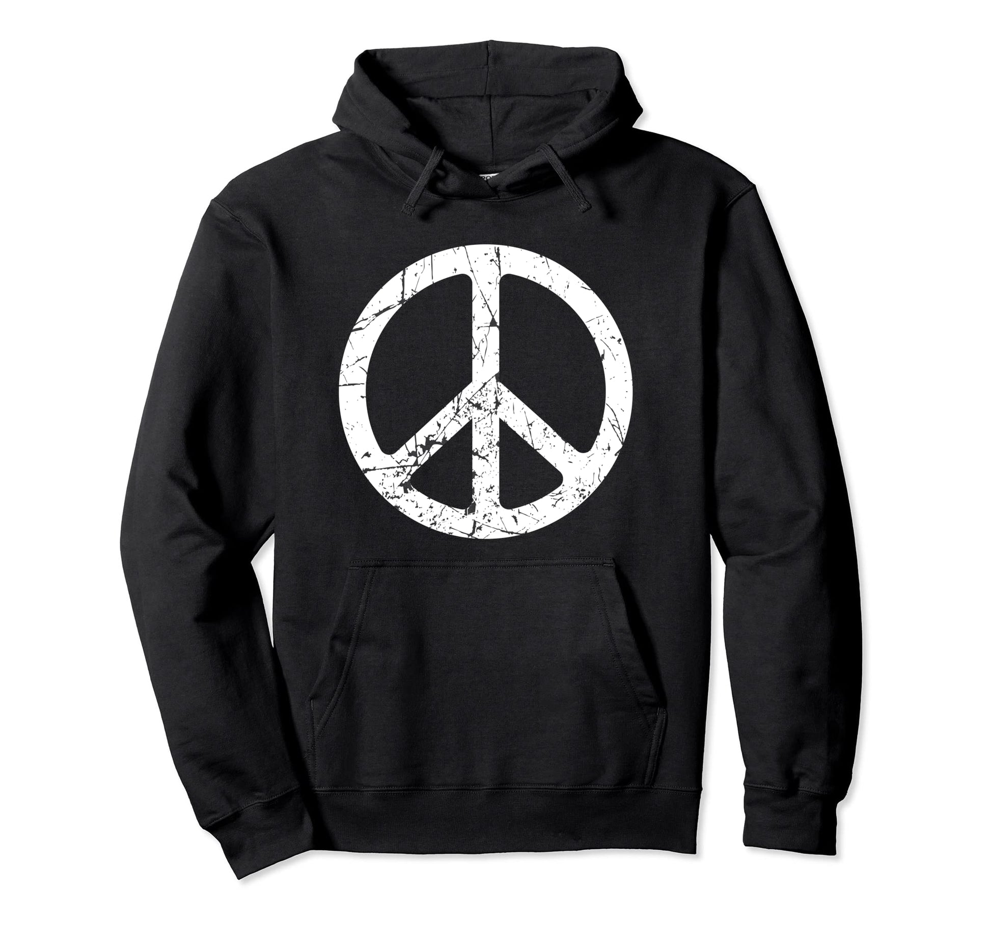 Peace Sign Hoodie - Minimalist Print for Adults - T-Shirt, Sweatshirt, Hoodie