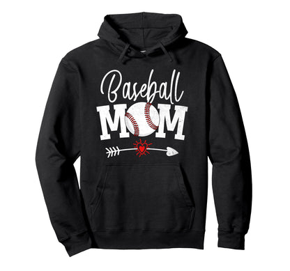 Baseball Mom Mothers Day Funny Hoodie - Custom Art Print Men Women - T-Shirt, Sweatshirt, Hoodie