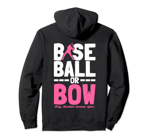 Baseball Sister Love You Sports Hoodie - Trendy Graphic Men Women - T-Shirt, Sweatshirt, Hoodie