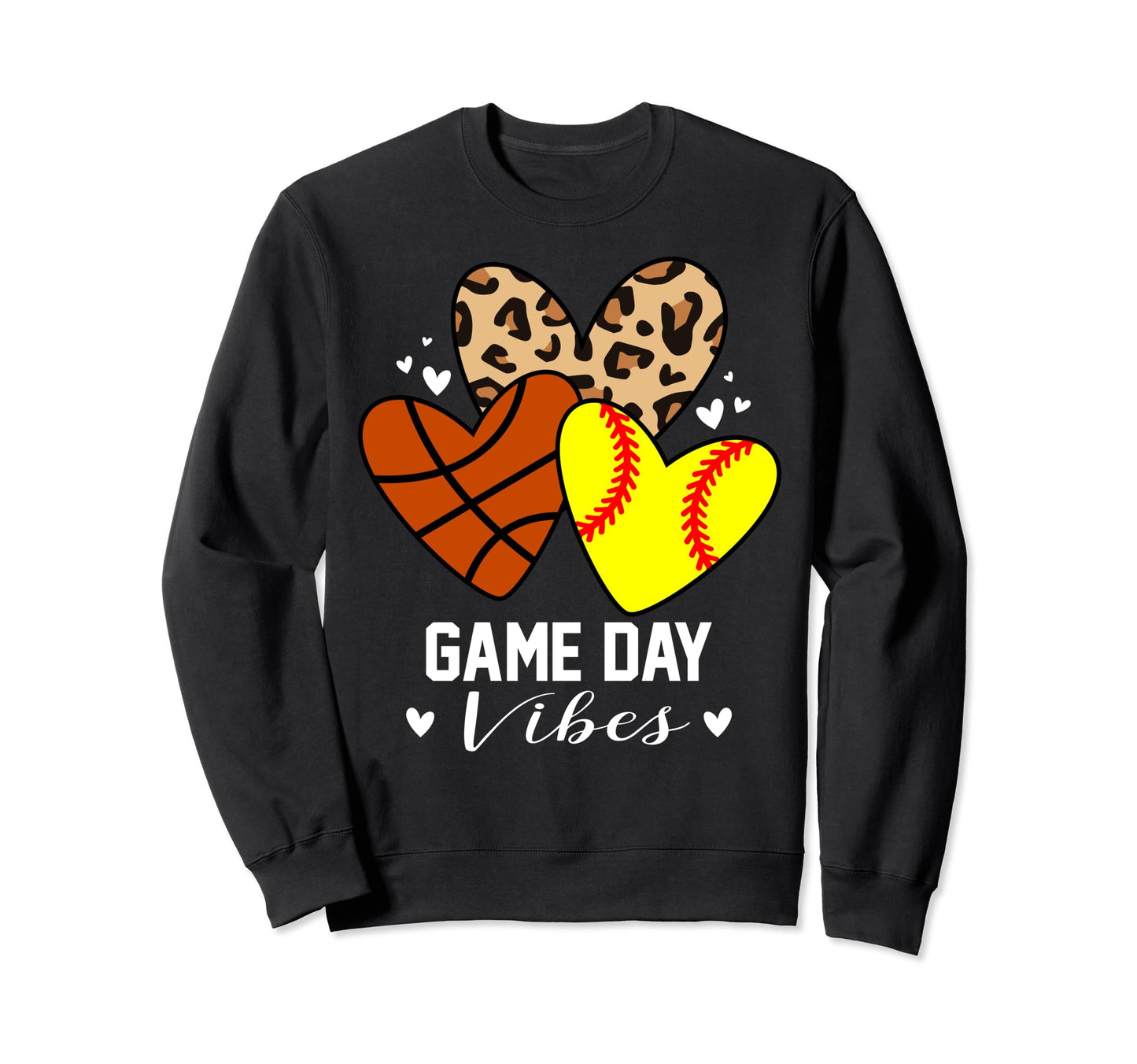 Game Day Vibes Funny Softball Sweatshirt - Casual Everyday Wear Unisex - T-Shirt, Sweatshirt, Hoodie
