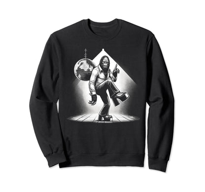 Disco Fever Bigfoot Groovy Sweatshirt - Aesthetic Graphic Men Women - T-Shirt, Sweatshirt, Hoodie