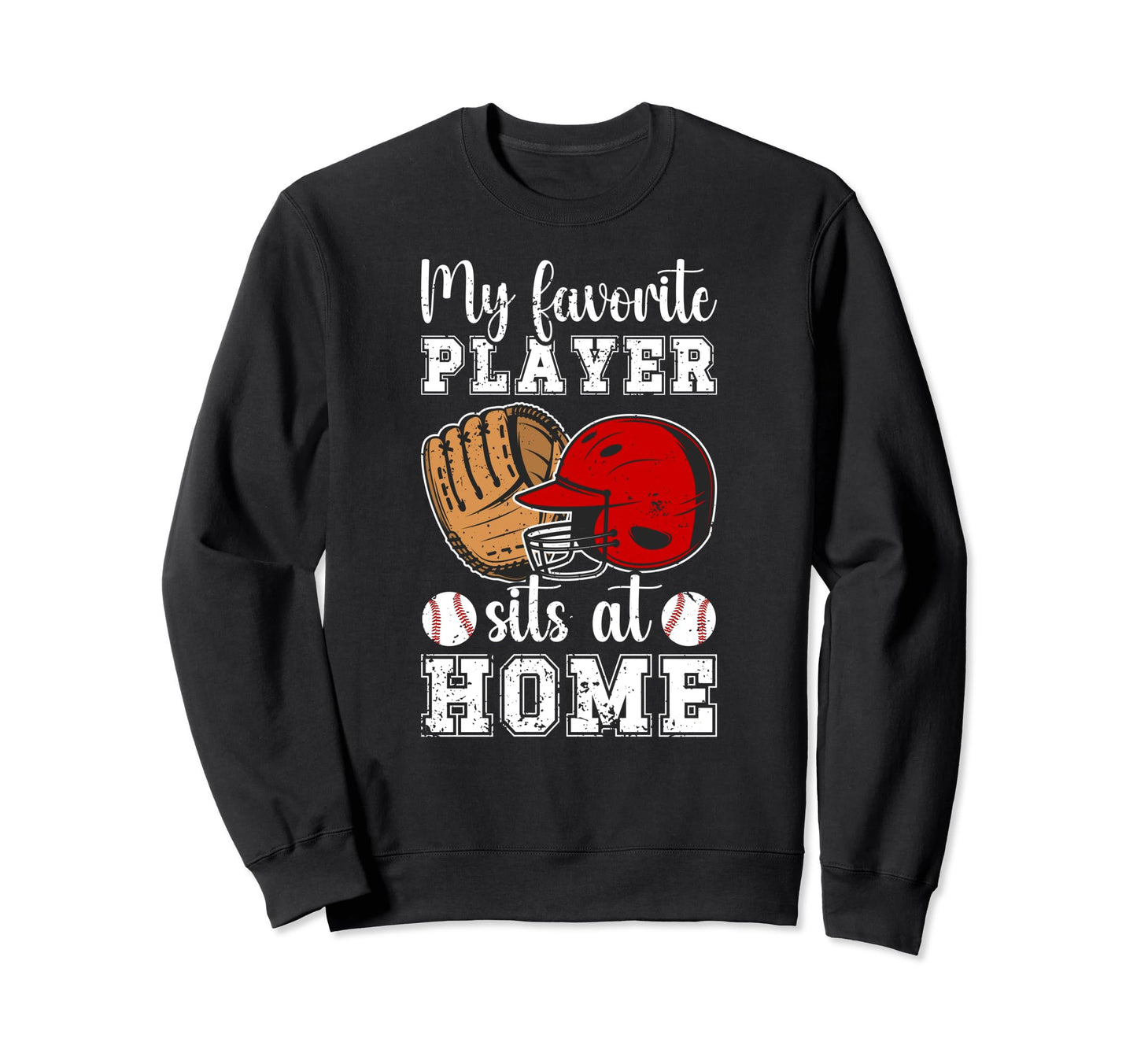 Home Baseball Catcher Mom Baseball Sweatshirt - Graphic Print for Adults - T-Shirt, Sweatshirt, Hoodie