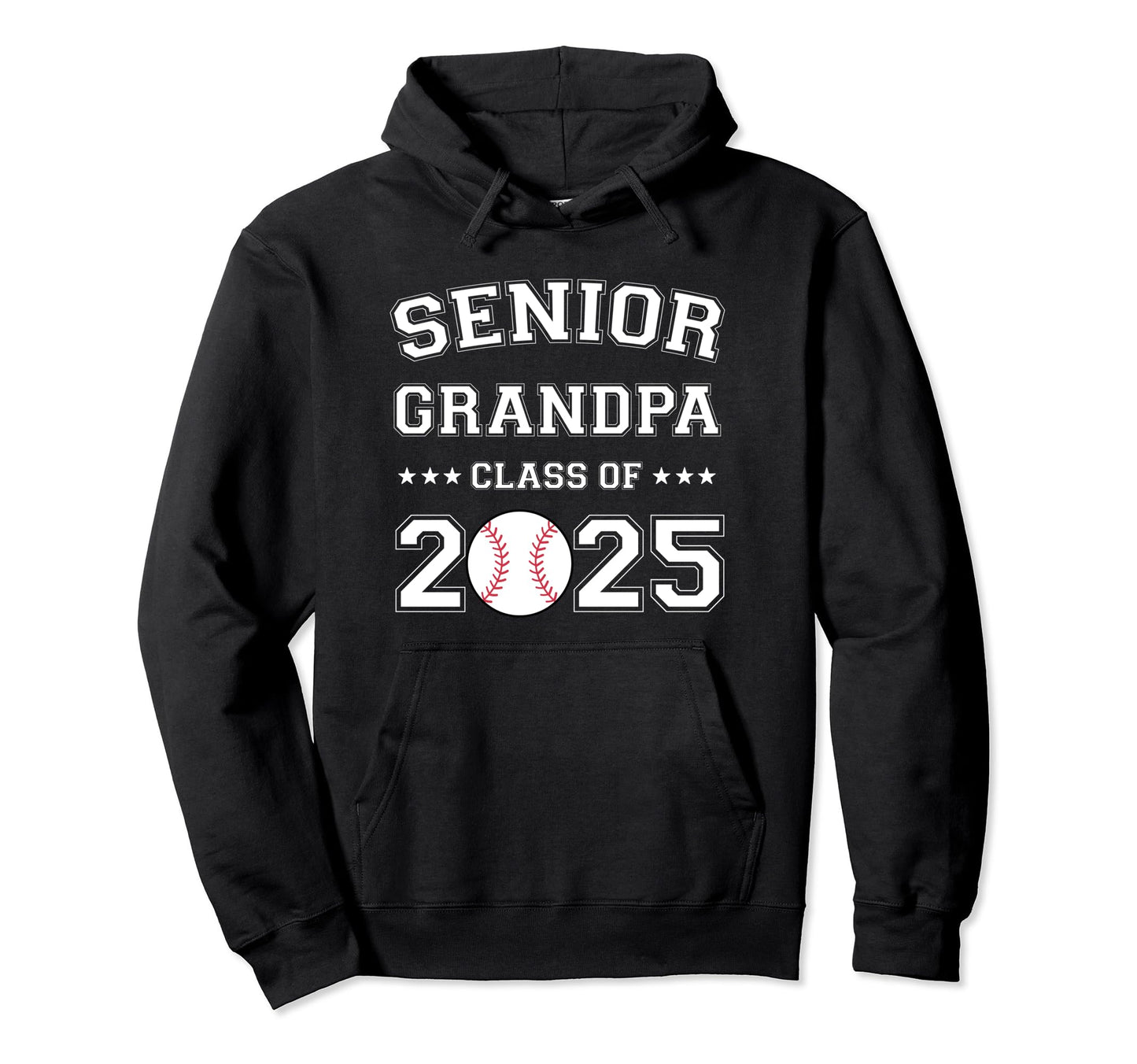 Class 2025 Baseball Grandpa Senior Hoodie - Graphic Print for Adults - T-Shirt, Sweatshirt, Hoodie