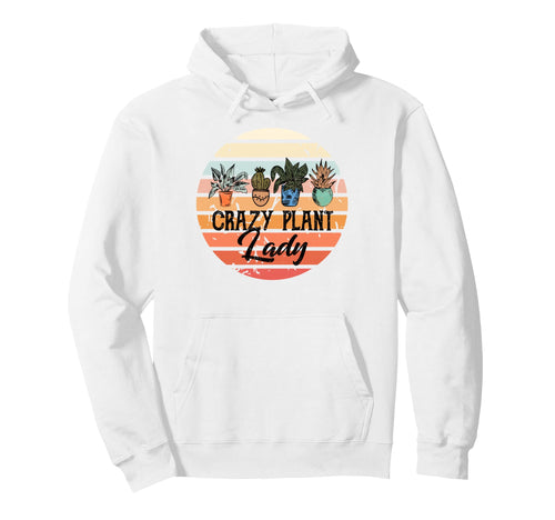 Crazy Plant Lady Sunset Houseplant Hoodie - Streetwear Style for Adults - T-Shirt, Sweatshirt, Hoodie
