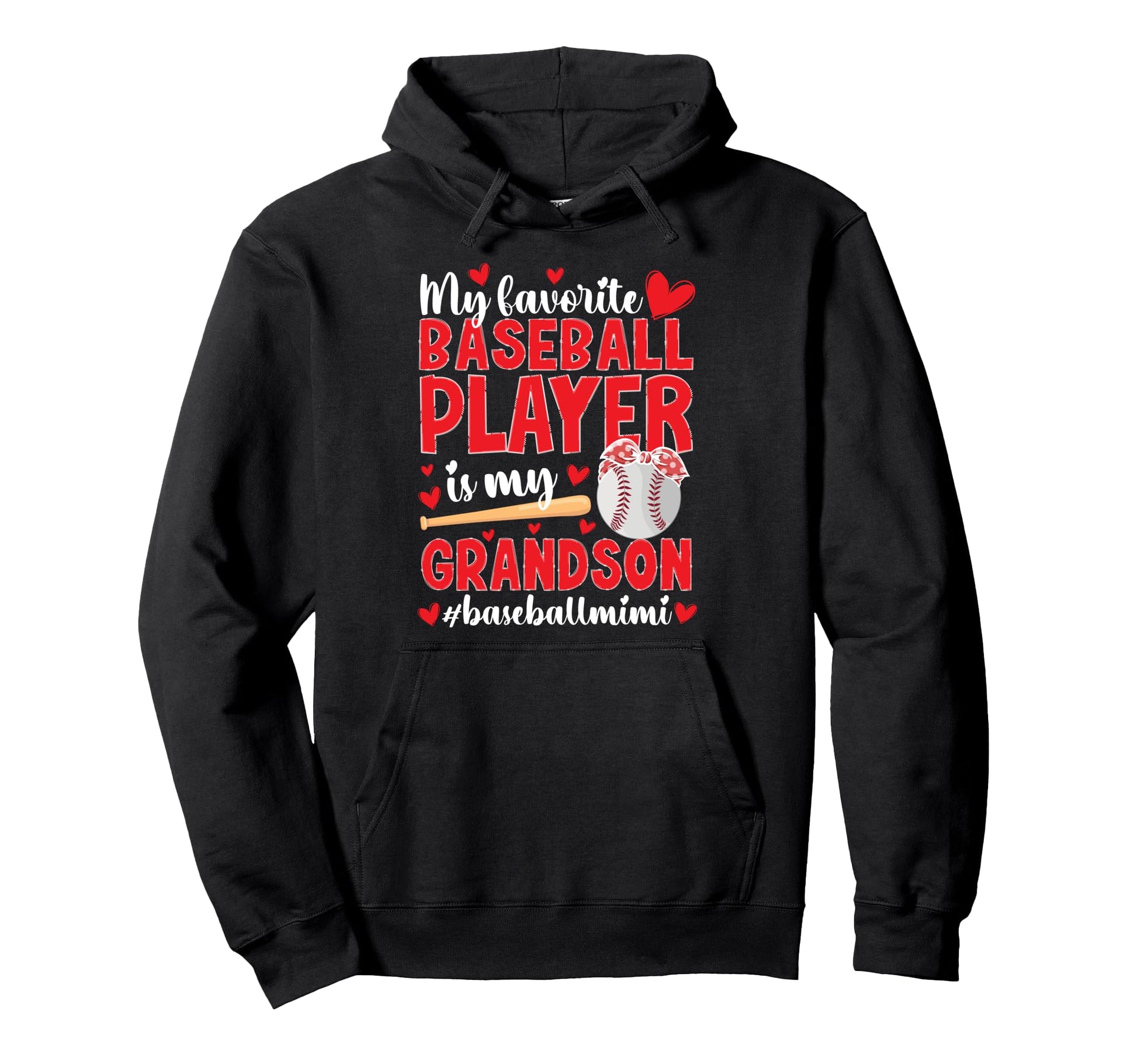 Baseball Mimi Grandma Proud Baseball Hoodie - Unique Graphic Men Women - T-Shirt, Sweatshirt, Hoodie