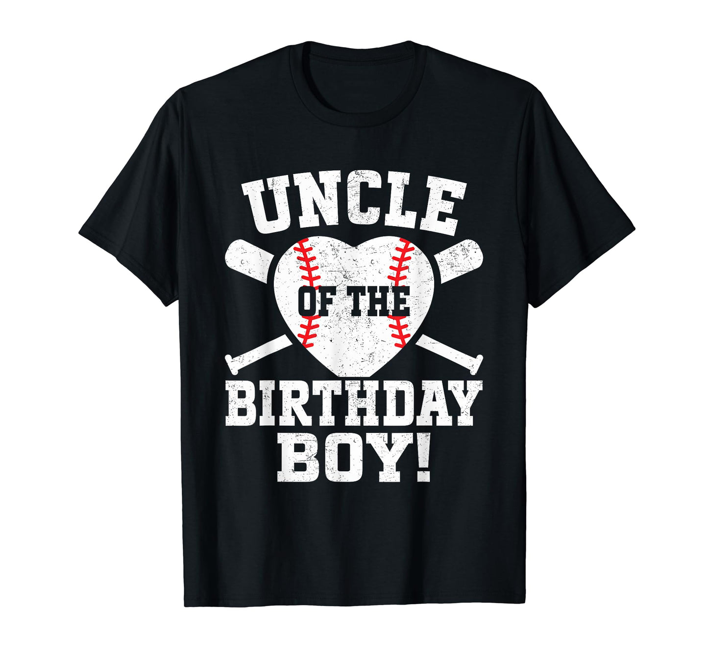 Uncle Birthday Baseball Birthday T-Shirt - Fun Novelty Design for Adults - T-Shirt, Sweatshirt, Hoodie