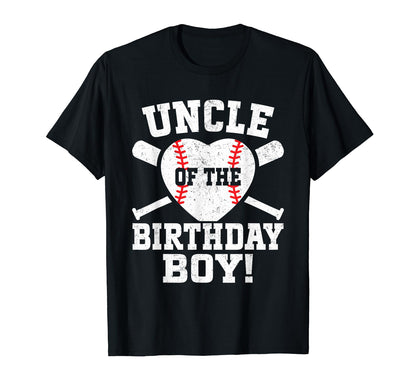 Uncle Birthday Baseball Birthday T-Shirt - Fun Novelty Design for Adults - T-Shirt, Sweatshirt, Hoodie