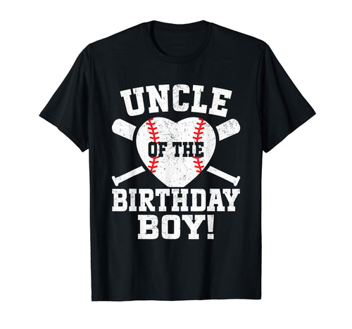 Uncle Birthday Baseball Birthday T-Shirt - Fun Novelty Design for Adults - T-Shirt, Sweatshirt, Hoodie