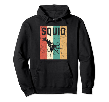 Squid Fun Rainbow Ocean Animal Gift Hoodie - Aesthetic Graphic for Adults - T-Shirt, Sweatshirt, Hoodie