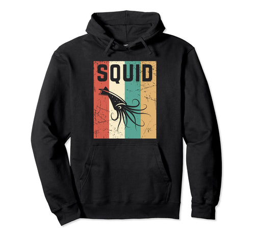 Squid Fun Rainbow Ocean Animal Gift Hoodie - Aesthetic Graphic for Adults - T-Shirt, Sweatshirt, Hoodie