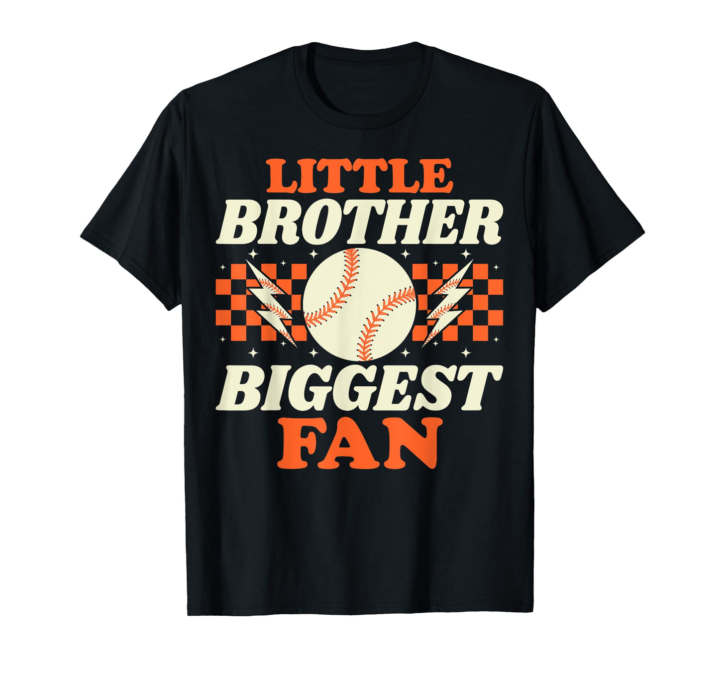 Little Brother Biggest Fan Funny T-Shirt - Casual Everyday Wear Men Women - T-Shirt, Sweatshirt, Hoodie