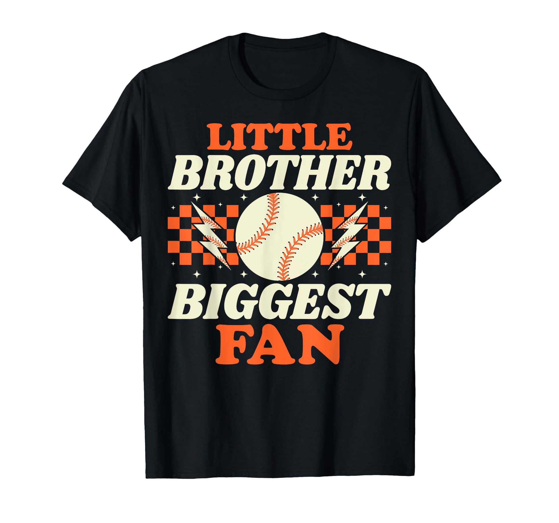 Little Brother Biggest Fan Funny T-Shirt - Casual Everyday Wear Men Women - T-Shirt, Sweatshirt, Hoodie