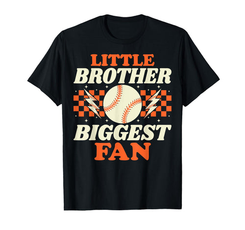 Little Brother Biggest Fan Funny T-Shirt - Casual Everyday Wear Men Women - T-Shirt, Sweatshirt, Hoodie