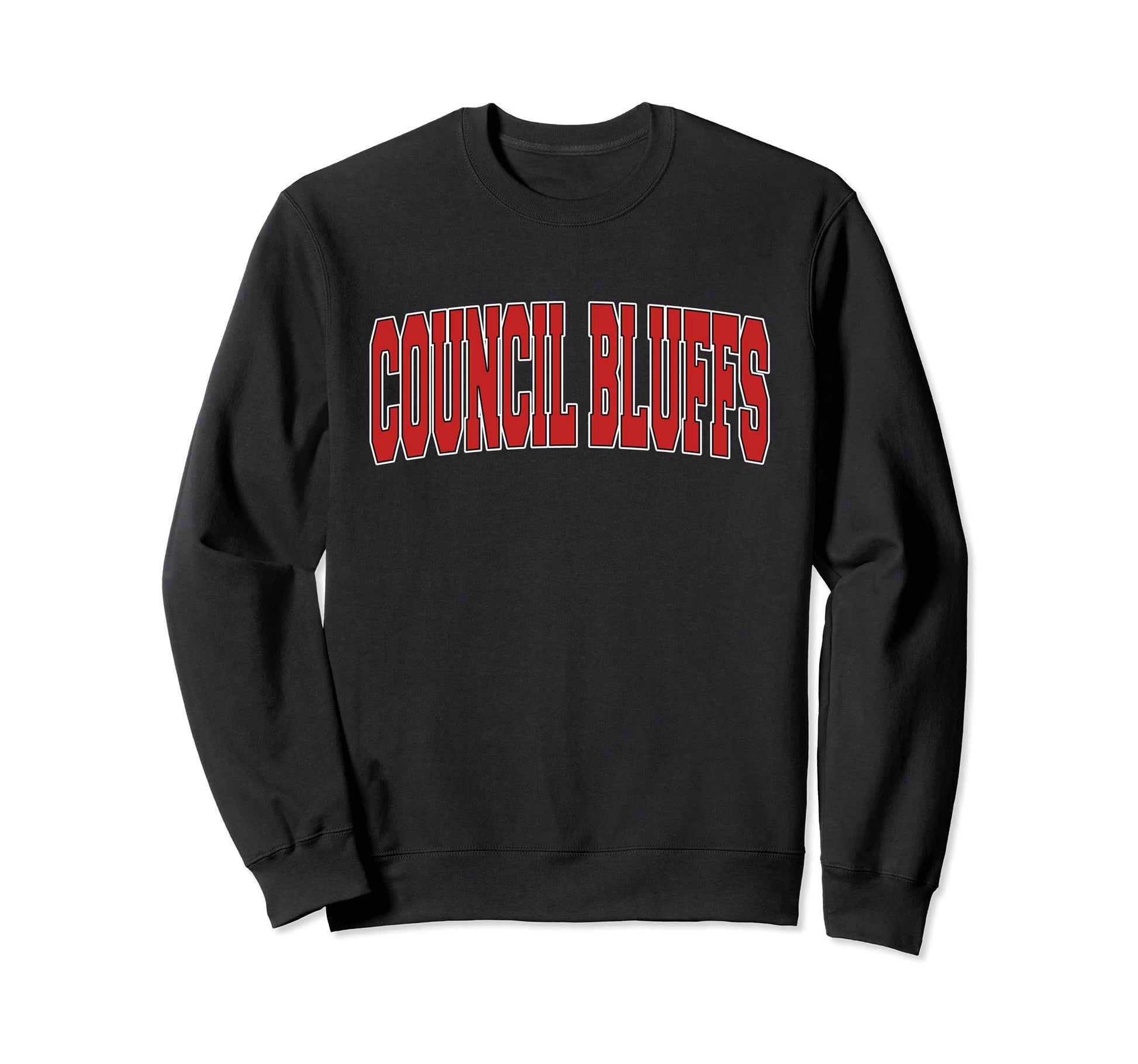 Council Bluffs Ia Iowa Varsity Usa Sweatshirt - Trendy Graphic Unisex - T-Shirt, Sweatshirt, Hoodie