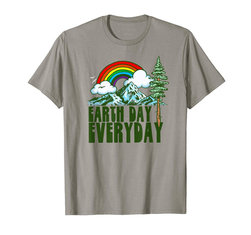 Earth Day Every Day Rainbow Nature T-Shirt - Minimalist Print for Adults - T-Shirt, Sweatshirt, Hoodie