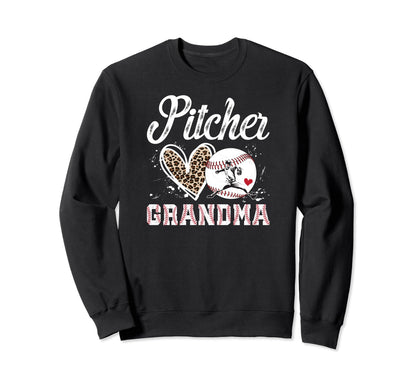 Baseball Pitcher Grandma Baseball Sweatshirt - Fun Novelty Design Unisex - T-Shirt, Sweatshirt, Hoodie