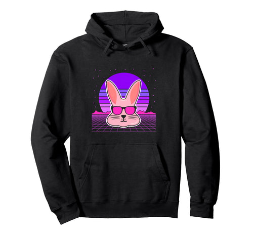 Aesthetic Vaporwave Outfits Bunny Rabbit Hoodie - Graphic Print Men Women - T-Shirt, Sweatshirt, Hoodie