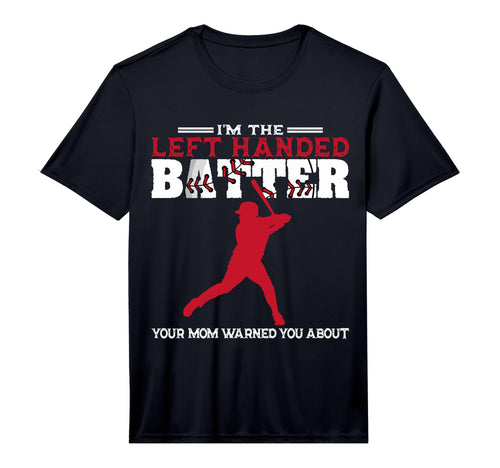 Im Left Handed Batter Baseball Softball T-Shirt - Minimalist Print Unisex - T-Shirt, Sweatshirt, Hoodie