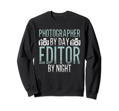 Photo Camera Photographer Flash Sweatshirt - Fun Novelty Design for Adults - T-Shirt, Sweatshirt, Hoodie