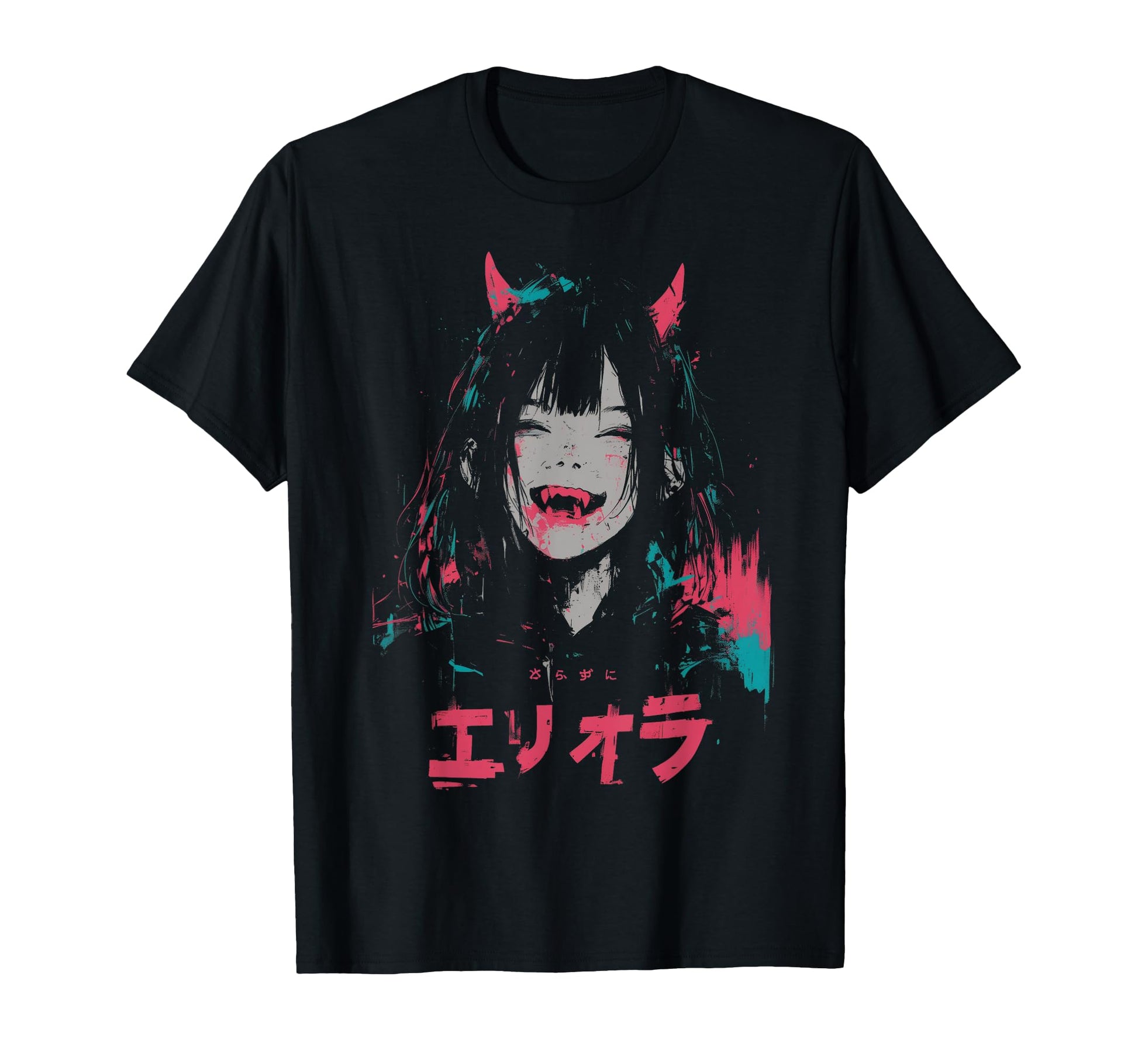 Goth Grunge Demon Anime Waifu T-Shirt - Fun Novelty Design Men Women - T-Shirt, Sweatshirt, Hoodie